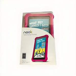 New Nook Tablet Pink Bumper For Kids 7.0” - Picture 1 of 2