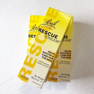 Bach Rescue Cream Soothing Cream for Hands Body Face 1OZ Homeopathic - 3 Pack