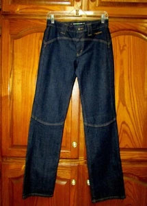 NEW DKNY SZ 4X31" NO POCKETS/DARK WASH/COTTON BLEND/STRAIGHT LEG JEANS/8.5" RISE - Picture 1 of 8