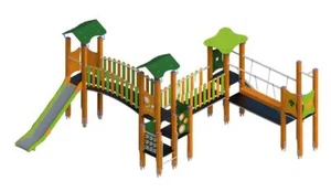 Spielplatz Kinderspielplatz Spielgelände Klettergerüst Rutschbahn Erlebnisplatz - Bild 1 von 1