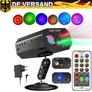 Lichteffekt Bühnenbeleuchtung RGB LED Laser Projektor Weihnachten Fernbedienung - Zdjęcie 1 z 10