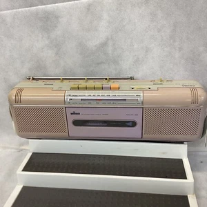 Vintage Unitech CX-208 Pink Peach Cassette Player AM FM Stereo Radio Untested - Picture 1 of 8