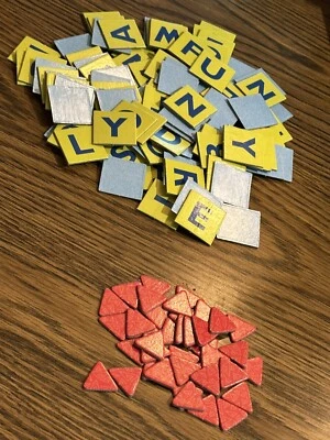 1999 Scrabble Junior Tiles Replacement Pieces and Wedges - Image 1 of 3