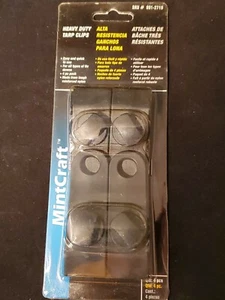 NEW MINTCRAFT PC-301 PACK (4) REINFORCED PLASTIC NYLON TARP CLIPS 8912719 - Picture 1 of 3