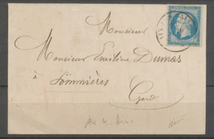 Letter No. 14 càd SARDINIA: AIX-LES-BAINS, duration two and a half months, SUP X3915 - Picture 1 of 2