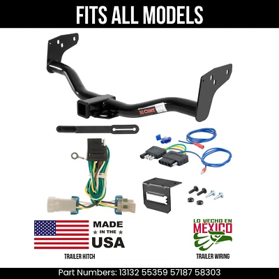 For 98-04 GMC Sonoma Trailer Hitch +5Pin Wiring Harness Kit Fits All Models Curt - Imagem 1 de 4