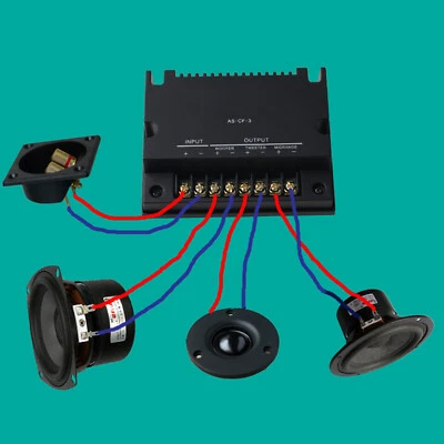 HiFi 3-полосный автомобильный динамик частотный разделитель твитер/середина/низкочастотный динамик кроссовер 4 ~ 8 Ом 200HS - Изображение 1 из 4