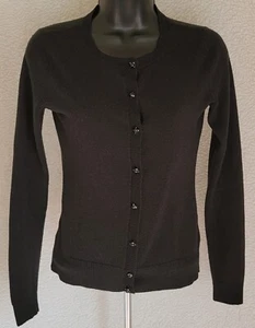 New York & Company Women Cardigan Sweater Shirt Top Blouse Size XS X Small Black - Picture 1 of 24