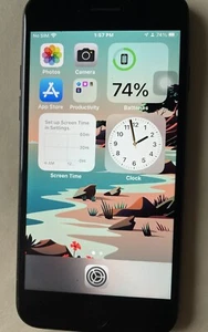 Apple iPhone 7-32GB Black, Unlocked, Fair condition. No home button Response - Photo 1 sur 5