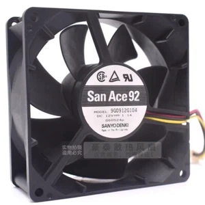 Sanyo 9G0912G104 9038 DC12V 1.1A 9CM 3-Wire Inverter Cooling Fan - Picture 1 of 4