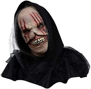 Wicked Scratched Mask Zombie Skull Fancy Dress Halloween Adult Costume Accessory - Picture 1 of 1
