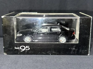 MOTORART 1:43 Saab 9-5 Sedan 06 Black Diecast Car - Picture 1 of 13