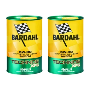 2 Litros Bardahl Traducción Xfs AV504 5W30 Aceite Motor VW 504.00 507.00 Porsche - Imagen 1 de 4