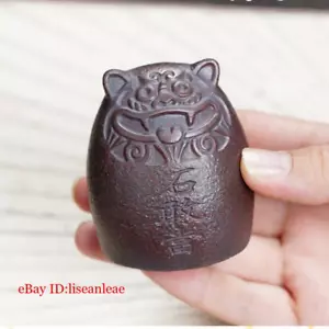 handmade tea pet holder for lid of tea pot lion statue mascot yixing zisha rack - Picture 1 of 10