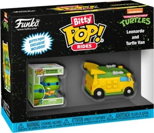 Leonardo & Turtle Van - Funko Bitty Pop! Rides - Teenage Mutant Ninja Turtles - Imagen 1 de 3