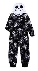 The Nightmare Before Christmas Boys Jack Skellington Pajamas Union Suit Costume - Picture 1 of 4