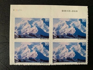 US Stamps SC# C137 Mt. McKinley 80c PB MNH 2001 - Picture 1 of 1