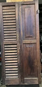 Juego de persianas de pino VICTORIANO barniz antiguo 34” h x 16,35 ancho - Imagen 1 de 1