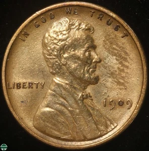 1909 VDB Lincoln Wheat Cent- AU Details: Cleaned - Picture 1 of 2