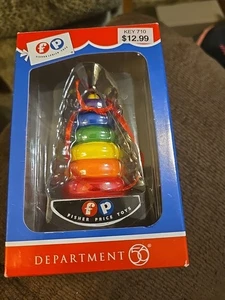 DEPT 56 / Mattel Department 56 Fisher Price Stapelspielzeug Ornament Classic mit Box - Bild 1 von 8