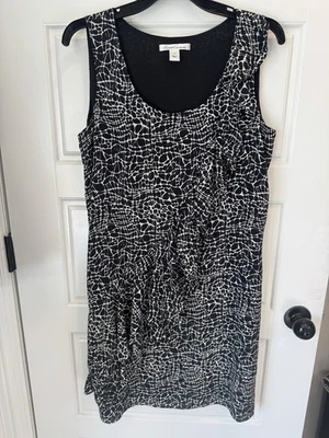 Vestido para mujer Kenneth Cole New York blanco y negro sin mangas talla 8 Foto 1 de 4