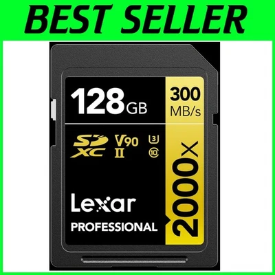 128GB Professional 2000x SD Card - UHS-II, 300MB/s Read - Image 1 of 4