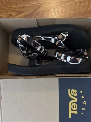Женские универсальные сандалии Sz 9 BOUNCE BLACK LION 1090969 TEVA MIDFORM новые - Изображение 1 из 4
