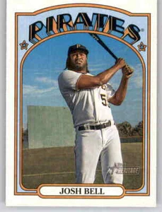 Tarjeta base Heritage Josh Bell MLB 2021 PWE Pirates #309 - Imagen 1 de 2