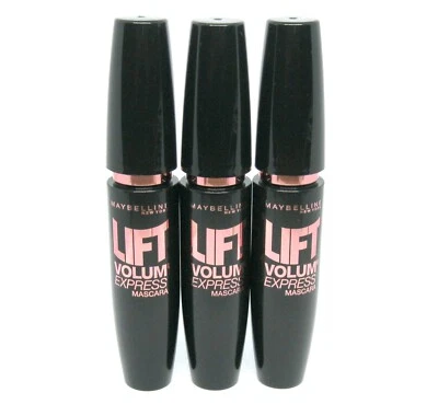 3 x MAYBELLINE LIFT VOLUM' EXPRESS MASCARA BLACK / schwarz - Bild 1 von 2