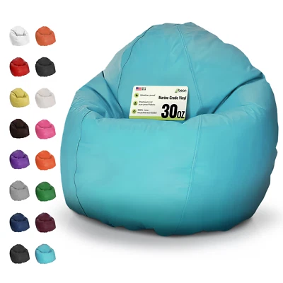 Silla Bolsa de Frijoles Grande - Cubierta Extraíble Duradera y Resistente al Agua Grado Marino Foto 1 de 4