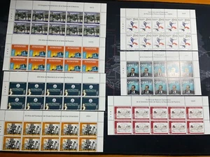 NEW MNH PANAMA 2022-2023 Blocks of TEN STAMPS, 7 DIFFERENT VALUES - Picture 1 of 8