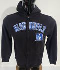 Duke Blue Devils zip up hoodie Size Medium Black, (No Strings)