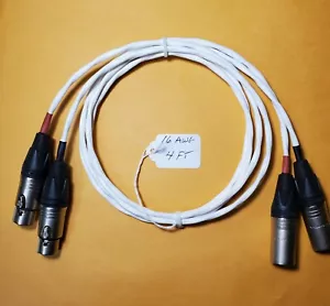 Balanced XLR Cable, 16 AWG, Mil-Spec, PTFE, Silver Plated, Shielded, 4 ft - Picture 1 of 3