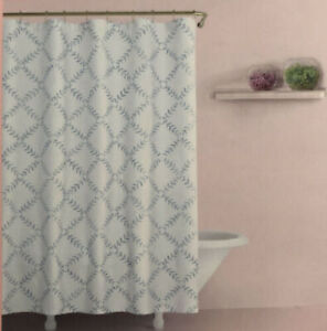 Kate Spade Fern Trellis Fabric Shower Curtain 72 In X 72in New 