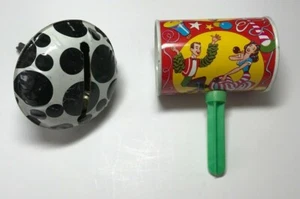 Vintage MCM New Years Eve Noise Makers Lot of 2 Made In U.S.A Both Work GC - Picture 1 of 11