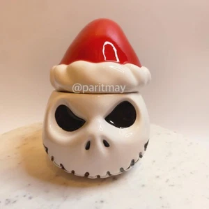 Nightmare Before Christmas Jack Skellington in Santa Hat Cookie Jar (NEW IN BOX) - Picture 1 of 8