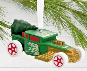 *VHTF* 2024 Hallmark Hot Wheels Holiday Bone Shaker Christmas Tree Ornament New - Picture 1 of 10