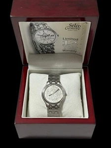 Orologio Selco Geneve AGT Dipendente Acciaio Inox 5ATM Impermeabile con Scatola 2017 - Foto 1 di 10