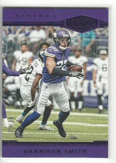 Harrison Smith 2018 Plates & Patches Purple #d 25/30 #119 Minnesota Vikings - Image 1 of 2