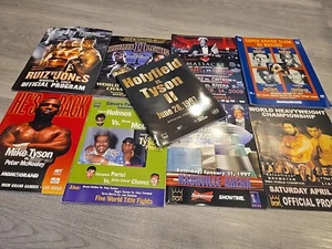 Lot 9 Don king Boxing Official Programs Mike Tyson Mcneeley Holyfield Holmes HTF - Picture 1 of 10