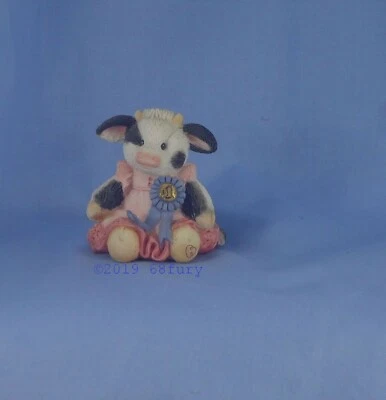 Mary's Moo Moos Enesco Cow NOS Novo Na Caixa Creme da Colheita 628859 - Imagem 1 de 4