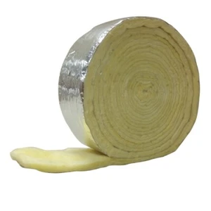 Frost King SP42XA Foil Backed Fiberglass Pipe Wrap 3" wide X 1" thick X 25' long - Picture 1 of 7
