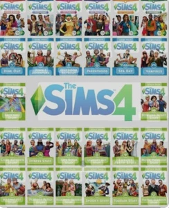 The Sims 4 Tutti i Pacchetti Gioco Bundle Origin Global PC MAC Nuovo PAL - Foto 1 di 11