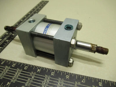 Mead Fluid Dynamics DM Pneumatic Cylinder 2.0" bore .50" Stroke Double Ended NOS - Image 1 of 4