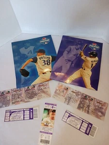 2002 2003 Collectible Arizona Diamondback Pepsi Baseball Promo Folder Ticket Lot - Picture 1 of 6