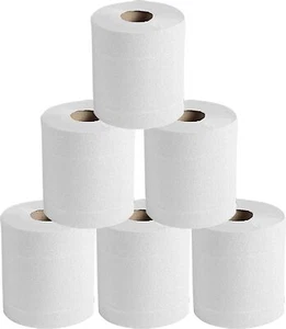 White Centre feed Rolls 2ply Embossed Kitchen Roll Wipes Tissue Paper Towels - Picture 1 of 8