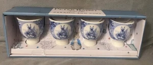 Juego de 4 tazas de huevos de cerámica Peter Rabbit Beatrix Potter - Imagen 1 de 3