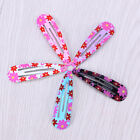 120Pcs Hair Snap Clips Candy Color Printing Hair Clip Barrettes For Girls