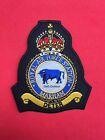 Royal Air Force Marham Station Badge King?S Crown Raf Machine Embroidered Patch