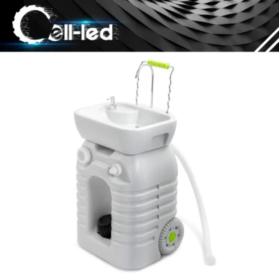 12 Gal Portable Sink 45L Hand Wash Station Basin Stand RV Travel Camping Outdoor - Image 1 of 4